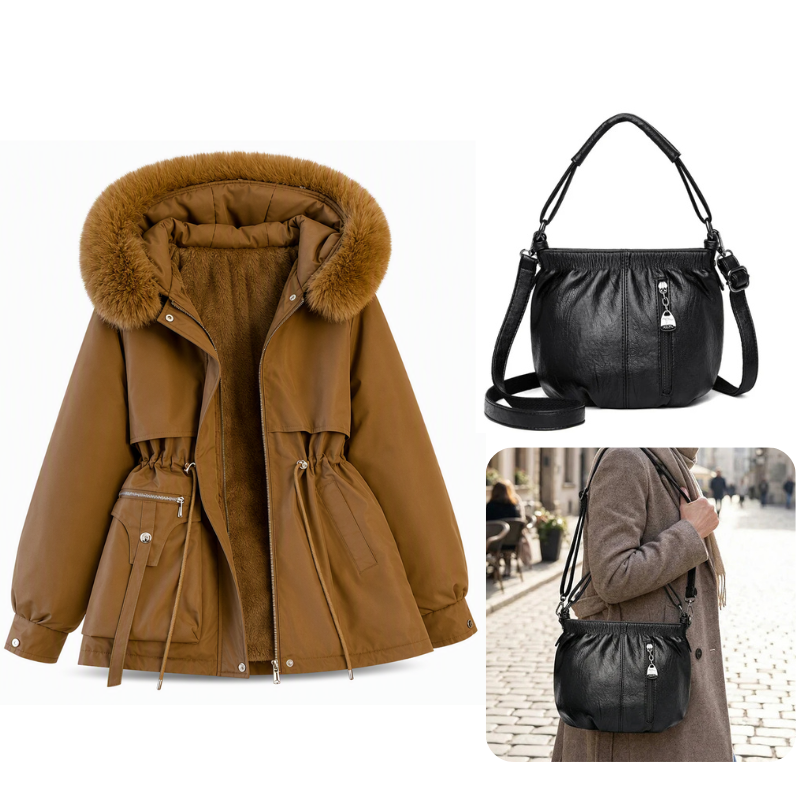 Women's Winter Faux Fur Padded Parka