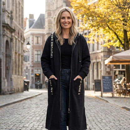 💃Oversize-Kapuzen-Sweatshirt-Mantel für Damen