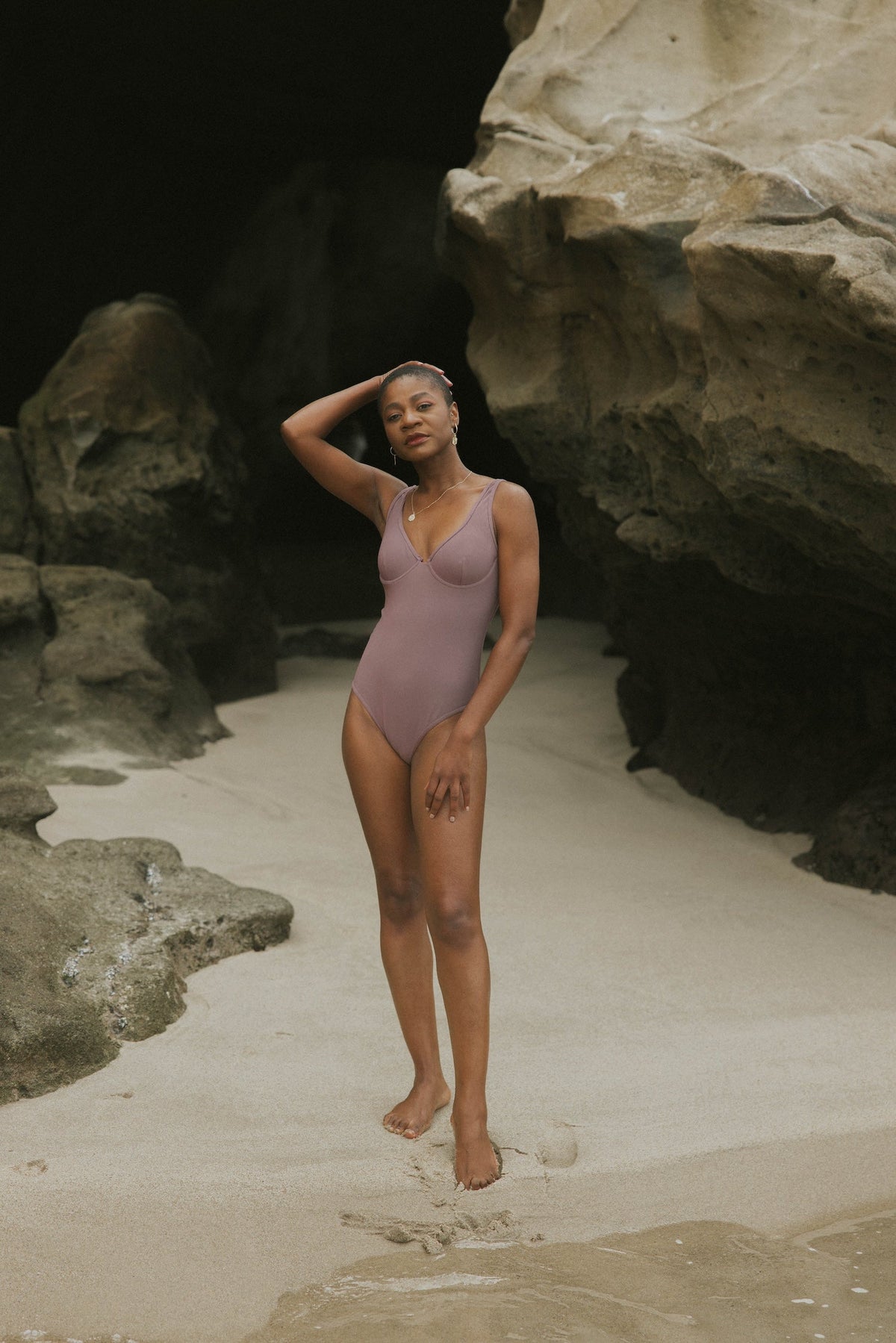 Catania One Piece | Ribbed Underwire Swimsuit with Open Back