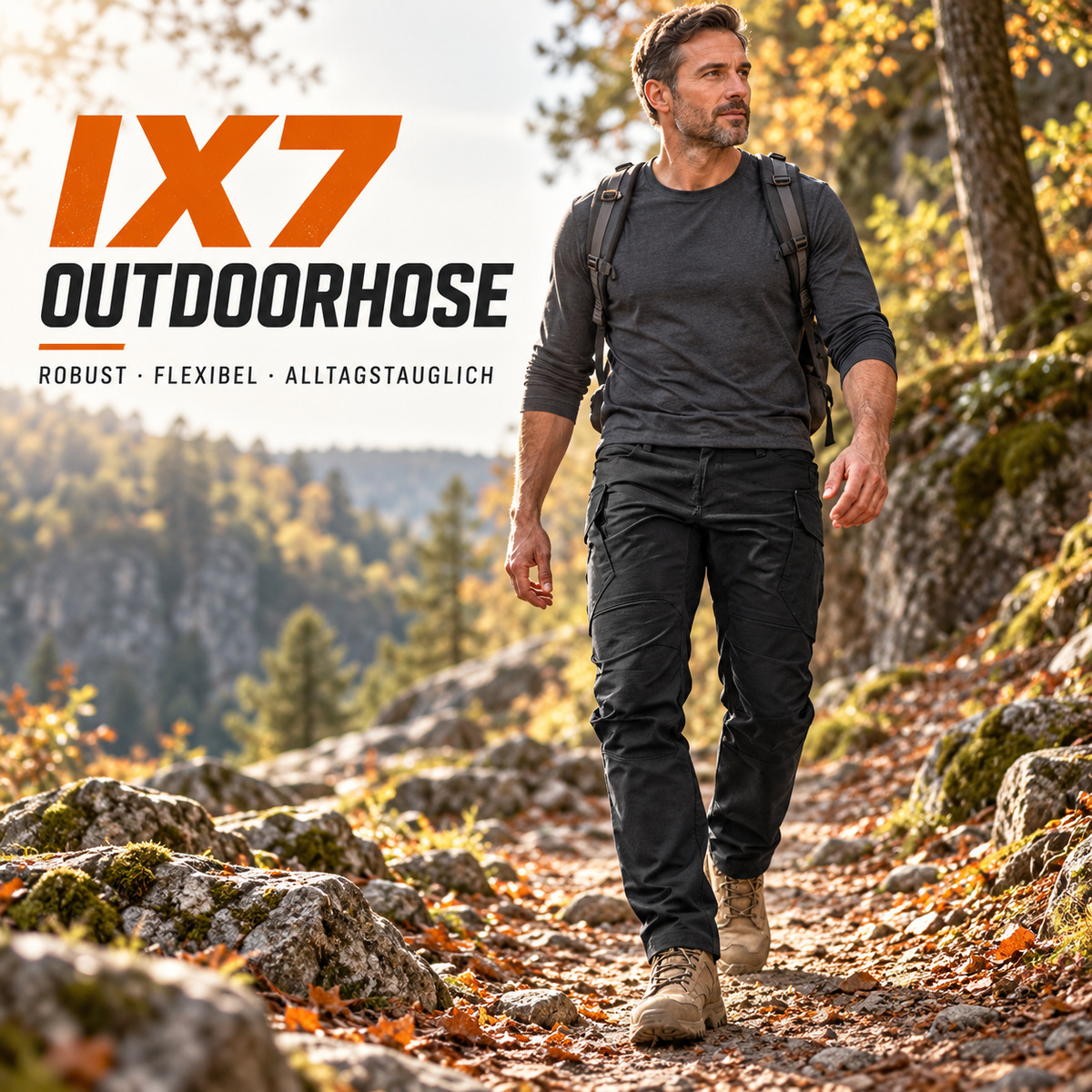 ⏳Begrenzte Zeit 50% Rabatt💥IX7/IX9 Herren-Outdoorhose – robust, elastisch und wasserabweisend