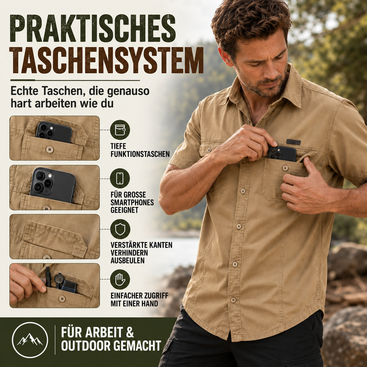 🔥 BESTSELLER | Leichtes Outdoor-Hemd