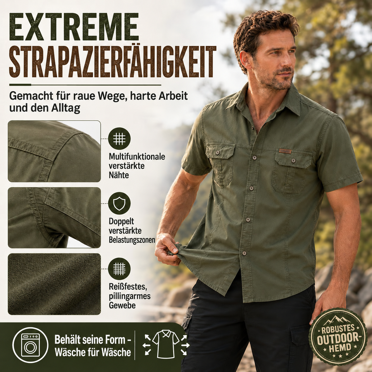 🔥 BESTSELLER | Leichtes Outdoor-Hemd