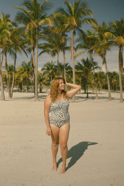 Havana One Piece | Ribbed One Piece Swimsuit with Tie Straps