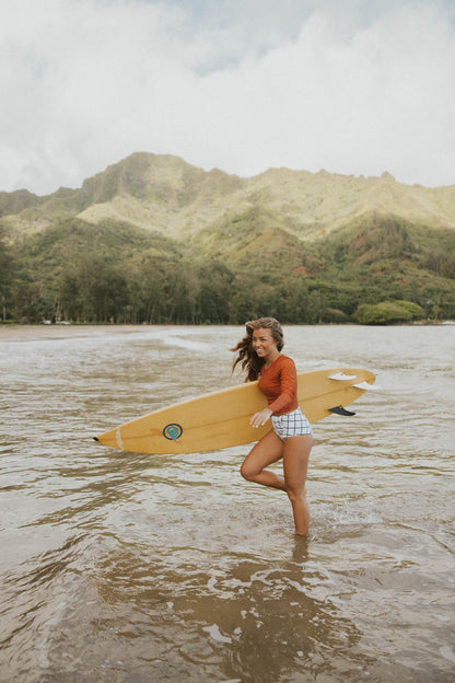 Kokkini Long Sleeve Top | Athletic Rashguard for Sun Protection