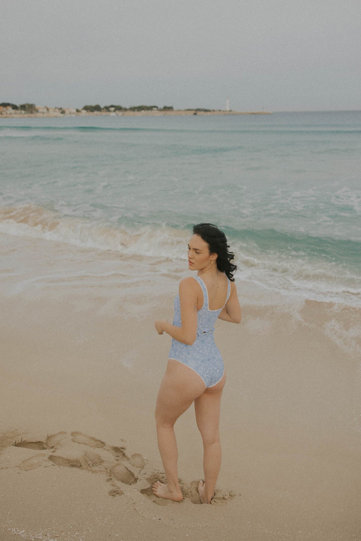 Santorini One Piece |  Paisley Cutout Swimsuit with Ric Rac Trim