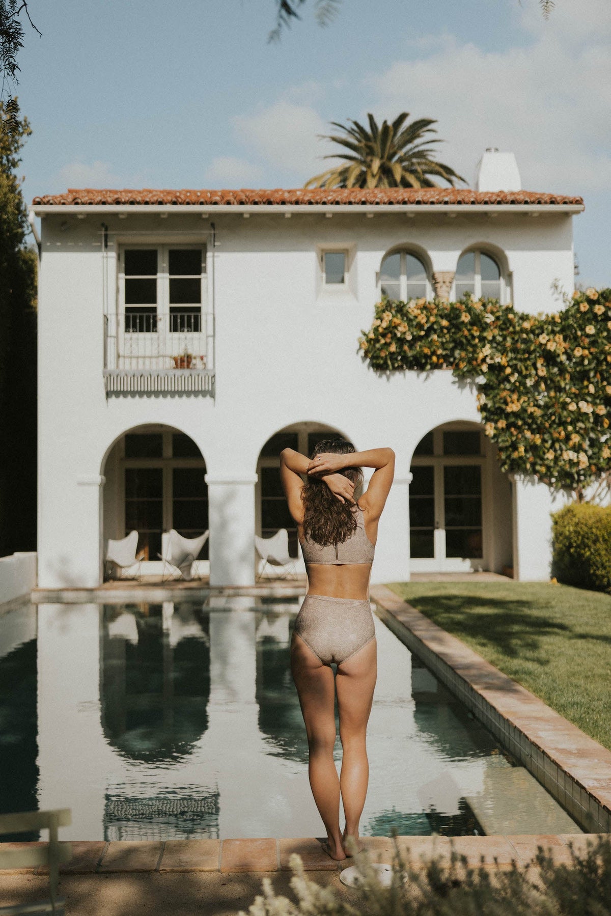 Terra One Piece | Floral High Neck Zip Back Swimsuit