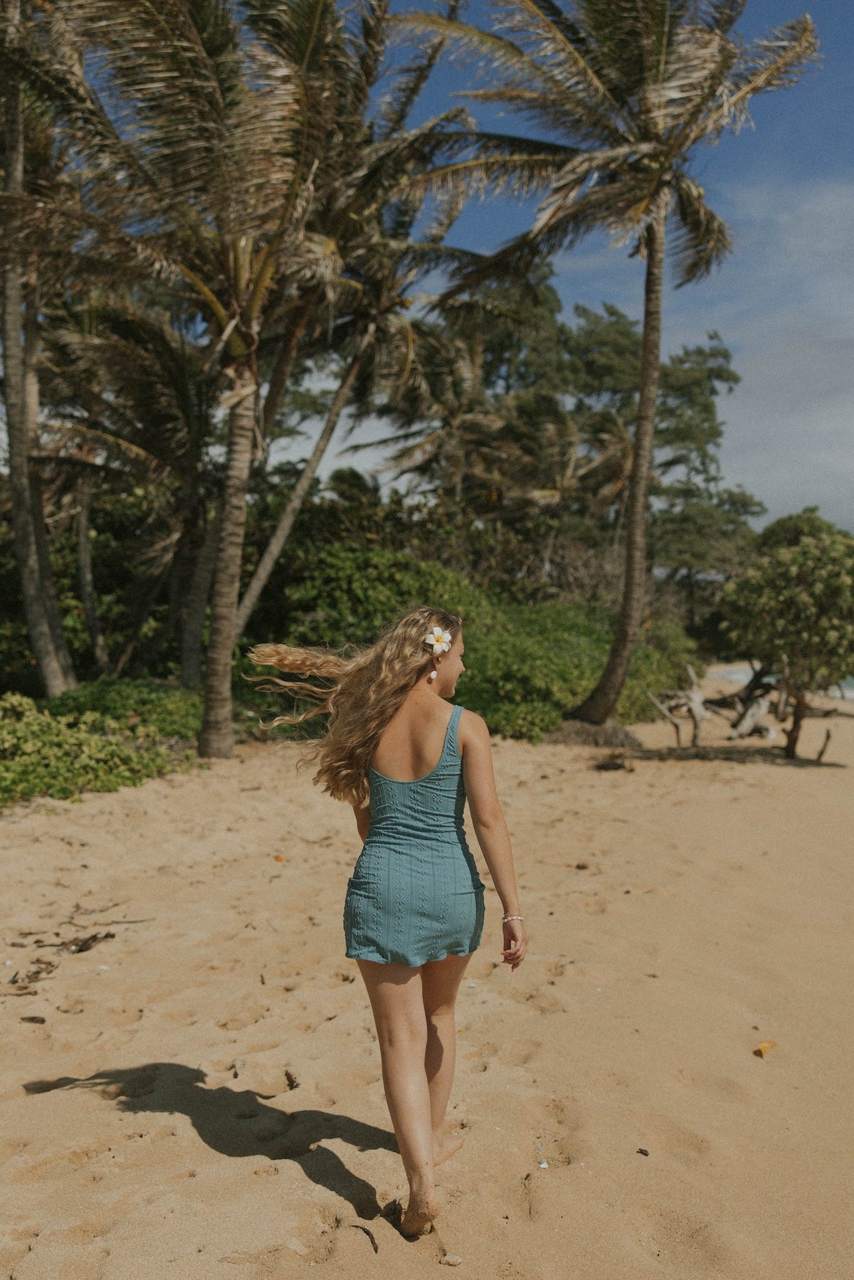 Topaz Swim Dress | Floral Scoop Neck Swim Dress