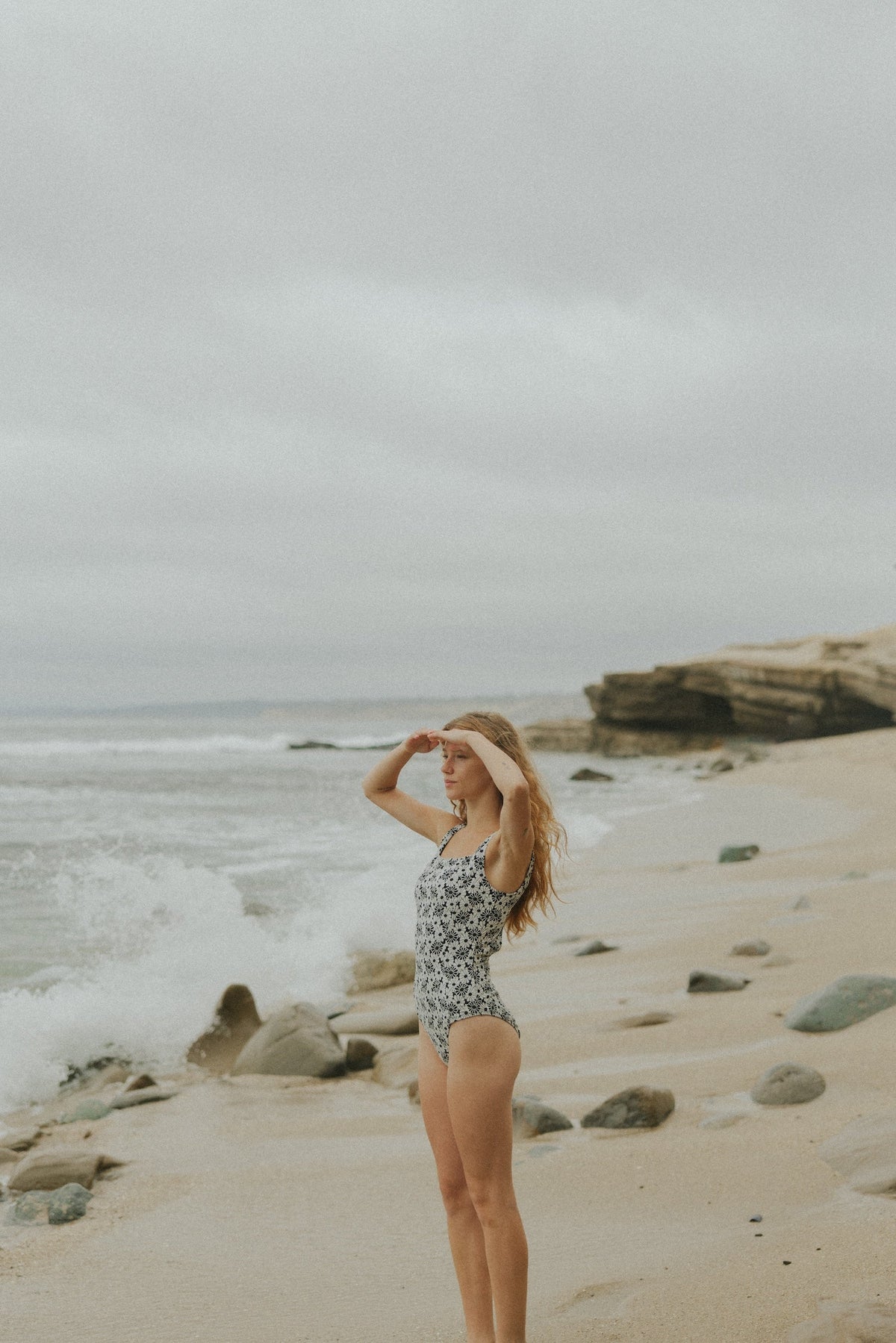 Daisy One Piece | Floral Square Neck Swimsuit