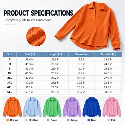 Bestseller🏆🧶 Women's V-neck long-sleeve knit top