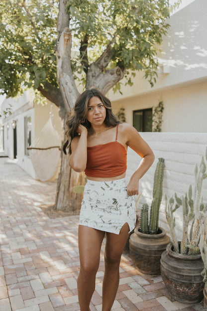 Sandstone Top | Adjustable Tie Back Tankini Top
